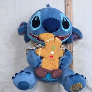 Disney Stitch Attacks Snacks Plush 12in Blue Gingerbread Holiday 11 of 12